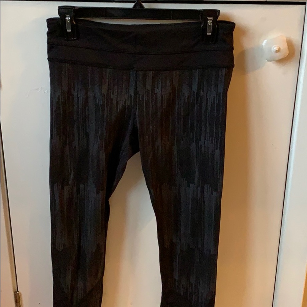 Woman’s Lululemon black yoga pants